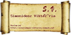 Simonidesz Viktória névjegykártya