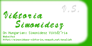 viktoria simonidesz business card